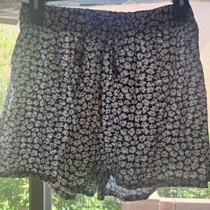shine floral shorts